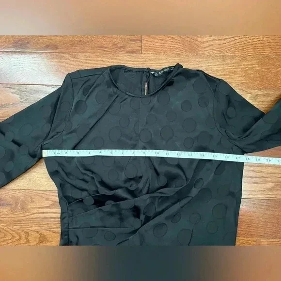 Zara Women's Black Blouse Sz S - Picture 5 of 7